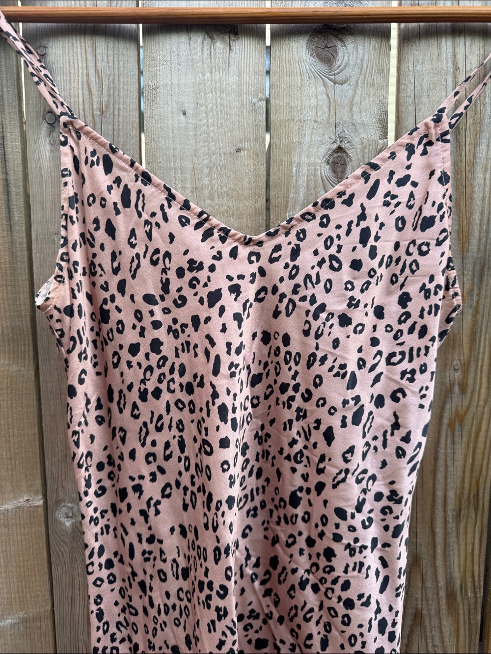 Reformation silk Blush Pink Leopard Slip Dress - Picture 3 of 7